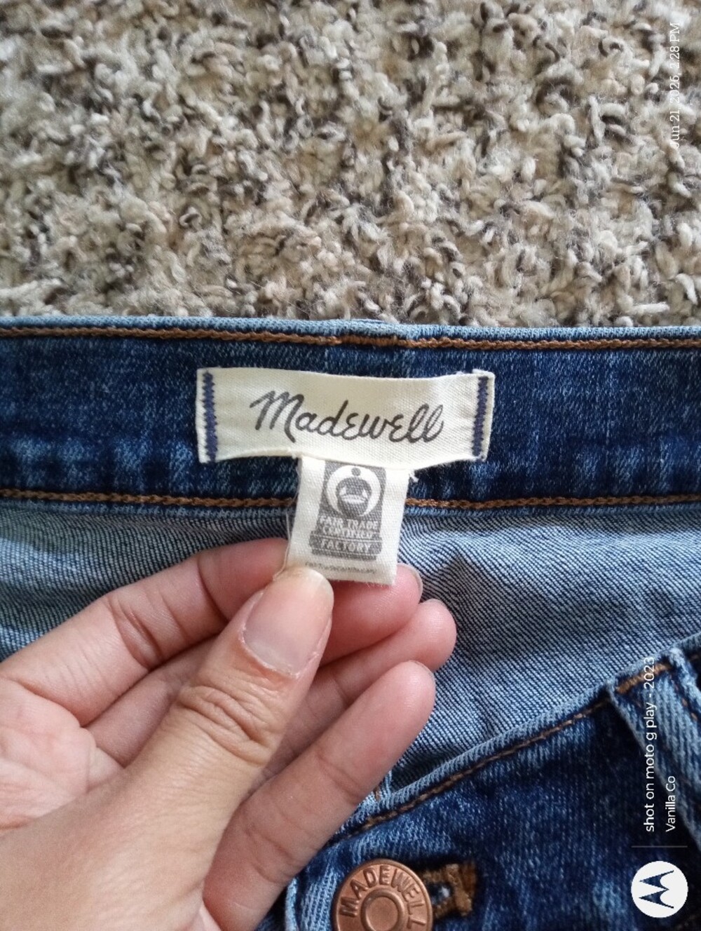 Madewell Mid-Rise Stovepipe Jean Ankle Blue Size 30 Medium Petite - Picture 5 of 9